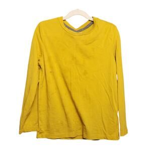 Old Navy Boys Size 8 Long Sleeve T-Shirt Yellow - Play Condition
